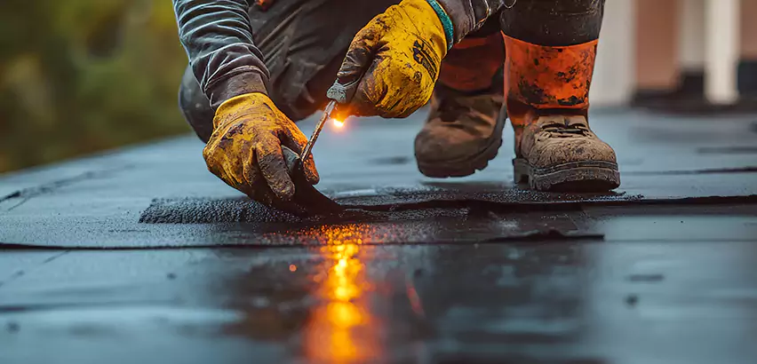 EPDM Roof Repair Tape Application in Chicago Heights