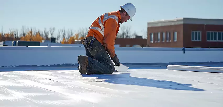 Flat Roof Drain Installation in Chicago Heights