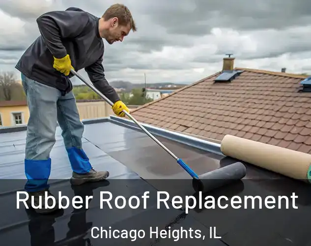  Rubber Roof Replacement Chicago Heights, IL