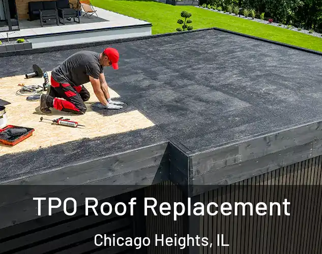  TPO Roof Replacement Chicago Heights, IL