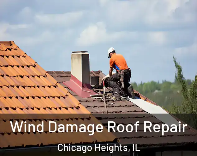  Wind Damage Roof Repair Chicago Heights, IL